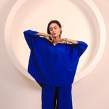 Blue Short Flow Collar Top (INCLUDES TOP ONLY)