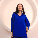 Blue Short Flow Collar Top (INCLUDES TOP ONLY)