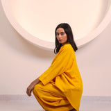 Yellow Short Flow Collar Top (INCLUDES TOP ONLY)