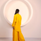 Yellow Short Flow Collar Top (INCLUDES TOP ONLY)