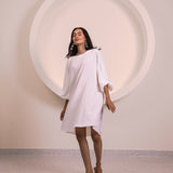 Snow White Sleeve Tunic Top