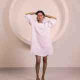 Snow White Sleeve Tunic Top