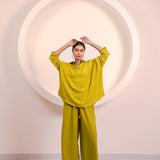 Mustard Short Flow Collar Top (INCLUDES TOP ONLY)