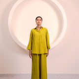 Mustard Short Flow Collar Top (INCLUDES TOP ONLY)