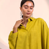 Mustard Longline Collar Co-ord Set