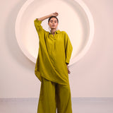 Mustard Longline Collar Co-ord Set