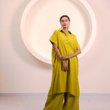 Mustard Button Tunic Co-ord Set