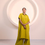 Mustard Button Tunic Co-ord Set