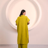 Mustard Button Tunic Co-ord Set