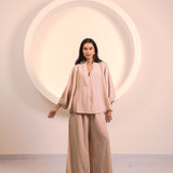 Soft Beige Flow Co-Ord Set