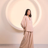Soft Beige Flow Co-Ord Set