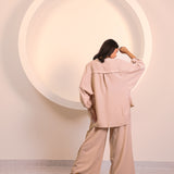 Soft Beige Flow Co-Ord Set