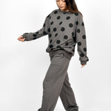 Grey Polka Comfort Co-Ord Set