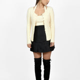 Snowbeam Ribbed Knit Two Piece Top Set