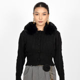 Cozy Luxe Knit Black Cardigan