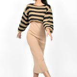 Beige Knit Set