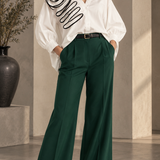 White Spiral Ruffle Blouse