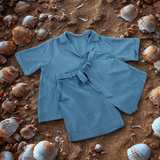 Coastal Bloom Cotton Linen Set